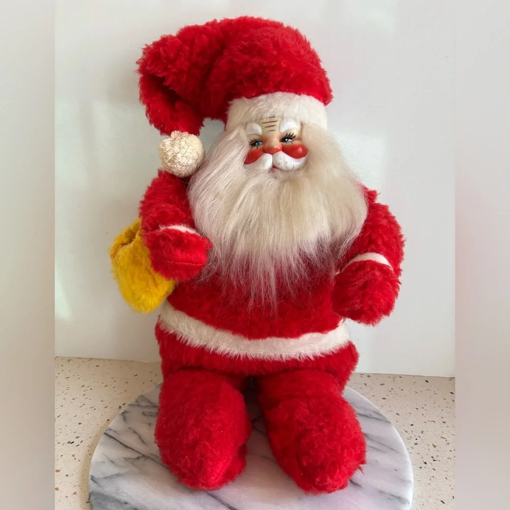 Vintage‎ MCM Red Santa Claus Plush Doll